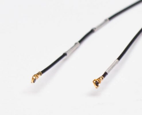 IPEX RF Cable Coaxial 0.81 Black IPEX Ⅴ to IPEX Ⅴ and Plating Silver Buckle