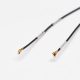 IPEX RF Cable Coaxial 0.81 Black IPEX Ⅴ to IPEX Ⅴ and Plating Silver Buckle