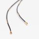 IPEX Coaxial Cable Black 0.81 with IPEX Ⅴ to IPEX Ⅴ and Gold-plated buckle