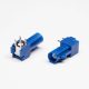 FAKRA Male Connector C Type Blue PCB Mount Plug Through Hole