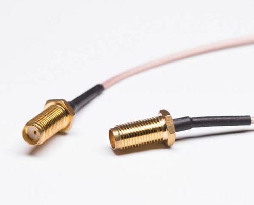 SMA Bulkhead Cable with Brown Coaxial for RG316 + TD