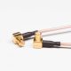 MCX Coaxial Cable Brown RG178 Solder with Angled MCX Female