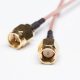 SMA Straight Cable Plug Coaxial Brown for RG178 to SMA Connector