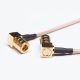 SMA Coaxial Cable Assembly Angled Socket with Brown RG178