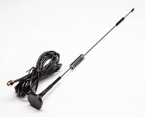 4G Antenna with SMA Male Connector Sucker Black Outdoor for RG174