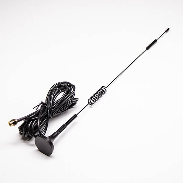 4G Antenna with SMA Male Connector Sucker Black Outdoor for RG174