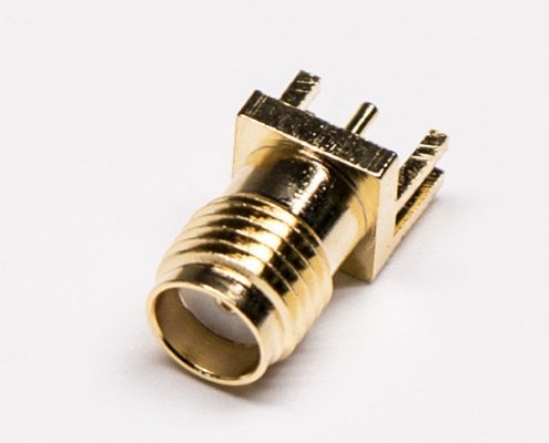 Sma Female Connector Straight Gold Plated Plate Edge Mount